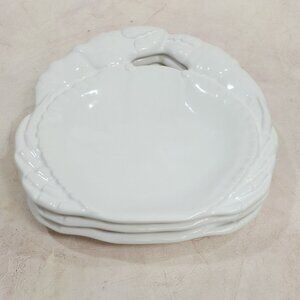 Set Of 3 Hudson Grace 6.25" Crab Small Plates, Made In Italy